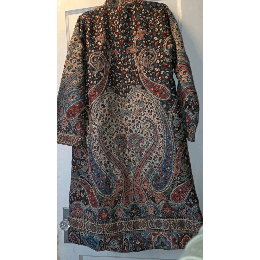 Kashmiri coat with Mandarin Collar and Button Details, Size Eu 44, US 12 - Picture 4 of 4